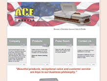 Tablet Screenshot of acefuneralproducts.com